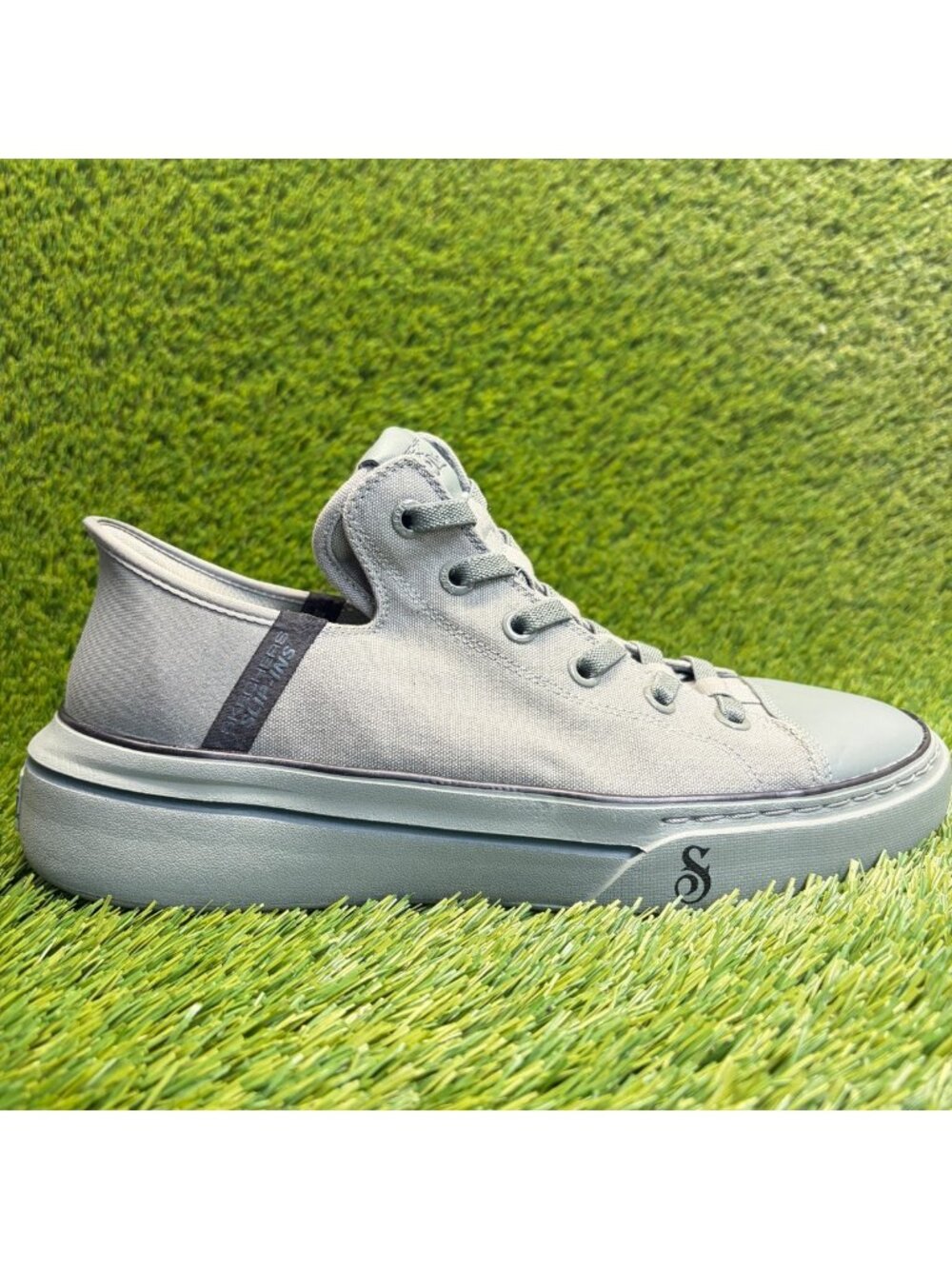 Skechers x Snoop Dogg Snoop One Mens Size 9 Olive Athletic Canvas Shoes Sneakers